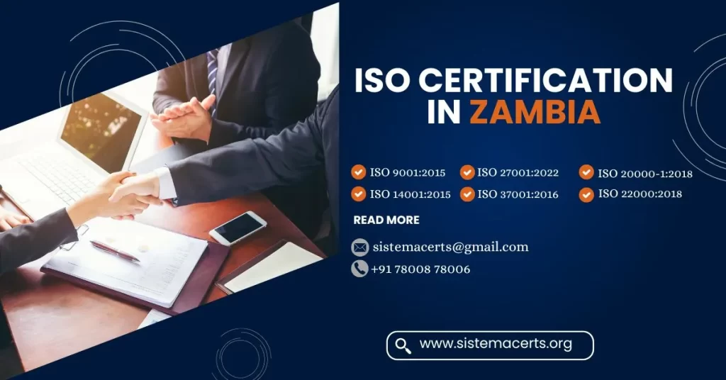 ISO CERTIFICATION IN ZAMBIA