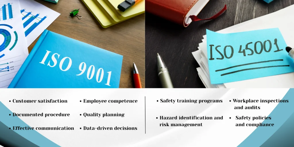 ISO 9001 and ISO 45001 Certification